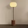 Audo Copenhagen Lampe sur pied Audo JWDA, travertin rouge, hauteur 150...