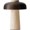 Audo Copenhagen Lampe à poser rechargeable Audo Reverse, sable/bronze,...