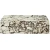 Table basse rectangulaire en marbre beige et marron 100 x 60 cm Plinth Low - Audo
