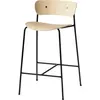 Tabouret De Bar Pavillon Av7&av9 - Chêne Laqué - Hauteur D'assise 65 C...