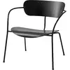 Fauteuil en chêne noir laqué AV5 Pavilion - &tradition