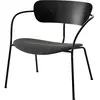 Fauteuil en chêne noir et tissu gris foncé AV6 Pavilion - &tradition
