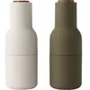 Moulin à sel et moulin à poivre kaki et beige Bottle - Audo