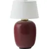 Lampe sans fil en céramique rouge ruby 18 x 36 cm Torso - Audo