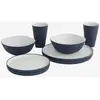 Outwell - Gala Geschirrr-Set 2 Personen - Set de vaisselle gris/bleu