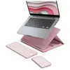 Logitech Casa Pop-Up Desk Rose, support, clavier sans fil, pavé tactile