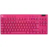 Logitech G PRO X TKL Clavier gaming LIGHTSPEED - Rose Anglais Royaume-Uni (Qwerty) Tactile