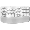 Logitech Wave Keys - Clavier Ergonomique sans Fil - Blanc, Clavier Italien QWERTY