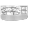 Logitech Wave Keys - clavier ergonomique sans fil - Blanc, Clavier All...