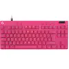 Logitech G PRO X TKL RAPID clavier Jouer USB AZERTY Français Rose