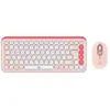 Logitech Ensemble clavier et souris POP Icon en Rose Et Blanc Cassé