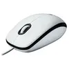 Logitech M100 - Souris - droitiers et gauchers - optique - 3 boutons - filaire - USB - blanc