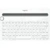 Logitech Clavier sans fil Bluetooth multidispositif K480 en Blanc