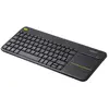 Logitech Clavier avec pavé tactile K400 Plus pour PC à connexion TV en Noir