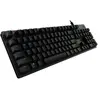 Logitech G Gaming G512 - Clavier - backlit - USB - International US - commutateur : GX Blue - carbone