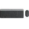 Logitech MK470 Combo Clavier et Souris, Clavier QWERTY Italien - Noir