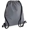 Bagbase - Sac à cordon ICON (Graphite / Noir) TU