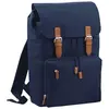 BagBase- Sac à dos Vintage (Bleu marine / Marron) TU