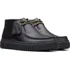 Clarks Main Torhill Hi Bottes Noires En Cuir Pour Hommes EU 41