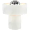 Lampe portable en marbre blanc et argenté 19cm Stone - Tom Dixon