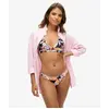 Superdry Bas de bikini classique pour femme avec imprimé, Orange tropical, M