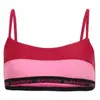 Superdry Haut de bikini bustier élastique pour femme, Logan Pink, XL