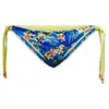 Superdry Bas de bikini raffiné pour femme avec fermetures à nouer latérales, Dauphin bleu océan, L