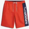 Maillot de bain Superdry Sportswear rouge noir - M
