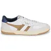 Gola Gola Hawk Chaussures Homme - Entraîneurs En Cuir Blanc Tabacco Et Marine - 42