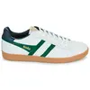 Gola Chaussures Gola Equipe Ii Pour Hommes - Baskets En Cuir Blanc Et Vert - 41