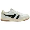Gola Tenez-Vous Au Courant Avec Les Tendances - Gola Hawk Pour Femmes En Cuir Blanc Et Noir - 41