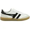Gola Mixte Viper Leather Baskets, White/Black/Gum, 39 EU