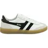 Gola Mixte Viper Leather Baskets, White/Black/Gum, 41 EU