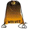 Wolverhampton Wanderers FC Crest Drawstring Bag One Size noir/or