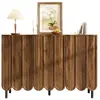 Buffet 3 porte(s) 0 tiroir(s) - 120 cm noyer mdf buffet bois foncé