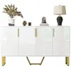 Buffet 4 porte(s) 0 tiroir(s) - 140 cm blanc buffet blanc