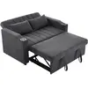 Canapé droit convertible 2 pl velours gris canapé gris