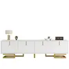 Meuble tv blanc 160 cm panneau de particules meuble tv blanc