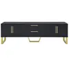 Meuble tv noir 170 cm mdf meuble tv noir