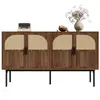 Buffet 4 porte(s) 0 tiroir(s) - 140 cm naturel mdf buffet naturel