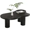 MERAX Table basse en forme de nuage irrégulier en mdf avec 3 pieds cyl...