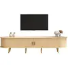 MERAX Meuble tv bois clair 175 cm mdf meuble tv bois clair
