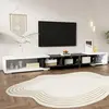 MODERNLUXE Meuble TV à longueur réglable (140-260 cm) - 3 portes abatt...