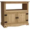 Corona Meuble TV Droit en Pin Massif 2 Portes Meuble de Rangement H 70...