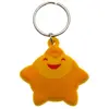 Wish PVC Star Keyring One Size jaune