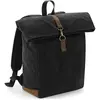 Quadra Heritage Leather Accents Backpack One Size noir