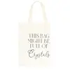 Something Different Full Of Crystals Cotton Tote Bag One Size noir/blanc