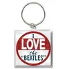 The Beatles - Porte-clés LOVE - Taille unique (Rouge / Bleu) TU