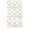 Something Different Angel Number Keyring (Pack of 9) One Size