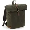 Quadra Heritage Leather Trim Backpack One Size olive
